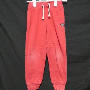 GUESS LOS ANGELES medium (5/6) red sweatpants w/ front pockets, EUC